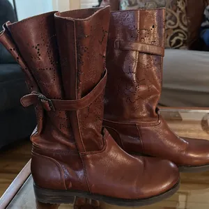 Bacio 61 Prolisso Leather Riding Motorcycle Boots Size 8 thumbnail 2