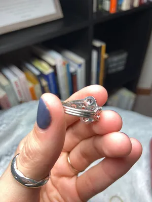 Zirconium Ring Sz. 5 Silver thumbnail 2