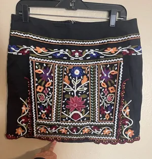 Eri + Ali Tayla Embroidered Mini Skirt Eri + Ali Tayla Size lg thumbnail 1