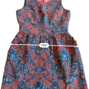Anthropologie Tulle Structured Tapestry Scoop Neck Mini Dress Sz S thumbnail 10