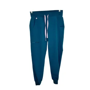 FIGS Zamora High-Rise Jogger Scrub Pant Caribbean Blue size XS/P thumbnail 6