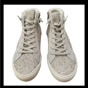 Havaianas Vintage Havana Glitter Star High Tops Women’s 11 Silver Sequin Sparkly Sneaker thumbnail 8