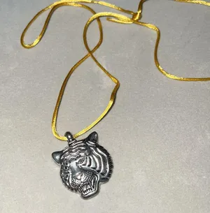 🤩4/$15🥳 tiger pendant necklace thumbnail 2