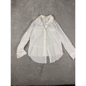 Cloth & Stone Shirt Womens Small White Tencel Button Front Pocket Blouse‎ Casual thumbnail 3