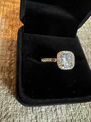 Solitaire Gorgeous Silver  Statement Ring Size 7 thumbnail 3