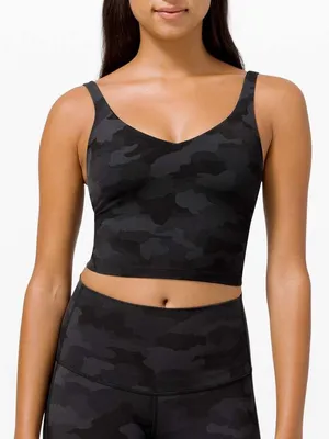 lululemon athletica Black Camo Longline Bralette thumbnail 1