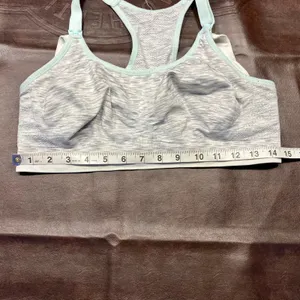 Bravado! Designs Gray Nursing‎ Sports Bra L Adjustable Racerback Clip Down thumbnail 3