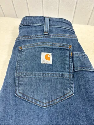 Carhartt Relax Fit Women's Blue Straight-Leg Jeans Size 6 thumbnail 11