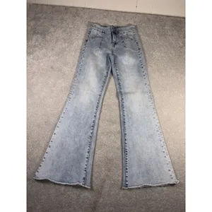 Mica Los Angeles Women's Blue Wash‎ Flare Mid Rise Jeans 24 thumbnail 2