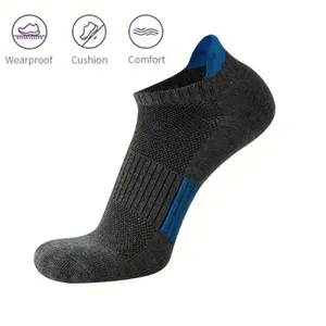 Colorful Unisex Cushioned Boat Socks 5 Pairs Tab Low Cut High Quality NEW thumbnail 6