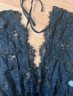 Black Lace Lingerie Bodysuit thumbnail 2