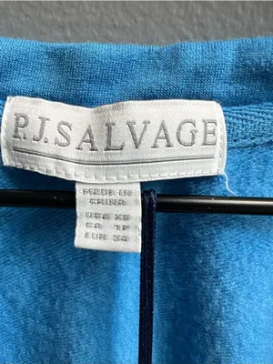 PJ Salvage Women's Cozy V-Neck Tank and Lounge Pants Set Electric Blue XS thumbnail 4