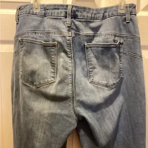 Chico's Women's Blue Straight Leg Jeans thumbnail 3