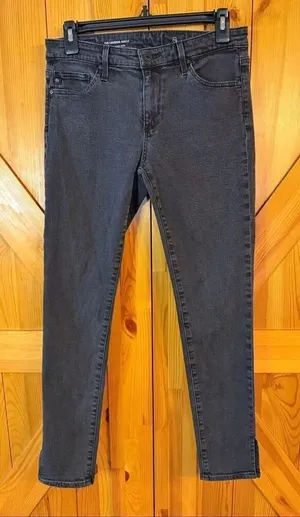 AG Adriano Goldschmied The Legging Ankle Super Skinny Black Jeans Size 28R (6495 thumbnail 1