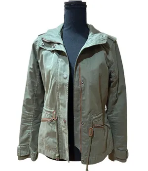 Hollister Army Green Jacket thumbnail 1