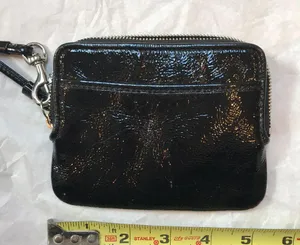 Coach Black Leather Wristlet thumbnail 4