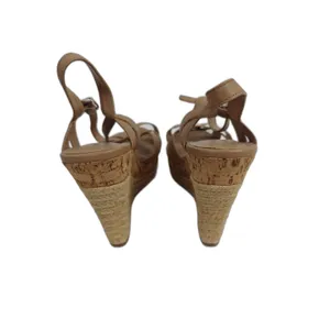 Women Charles by Charles David Wedge Sandals Tan Size 9.5M thumbnail 3
