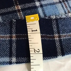 Pendleton vintage skirt blue plaid a-line with side zipper and hook closure. thumbnail 8