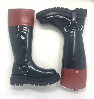 Jeffrey Campbell Friesian Riding Boots‎ Black Brown Size US 7.5 thumbnail 1