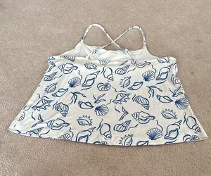 NWOT Auden Pajama Top Blue Size M thumbnail 6