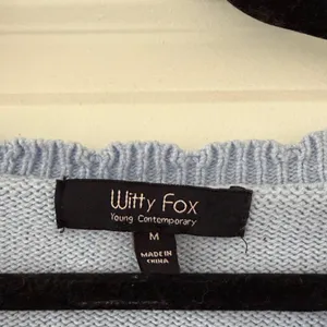 Chic Light Blue Women's Cardigan Size M thumbnail 2
