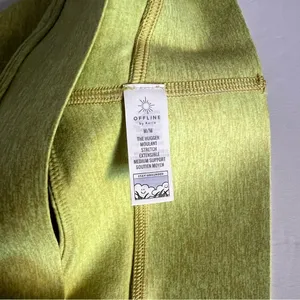 OFFLINE By Aerie The Hugger Racerback Sports Bra Batalia Green Size M NEW thumbnail 8