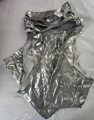 Metallic Womens Cowboy Chaps Silver thumbnail 2