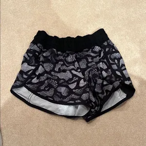 Lululemon Women’s Black and Gray Women's Shorts thumbnail 1