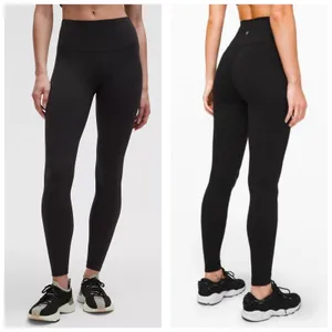 Lululemon Wunder Under High-Rise Tight Size 6 Black lw5bjws Stretch Athleisure thumbnail 2