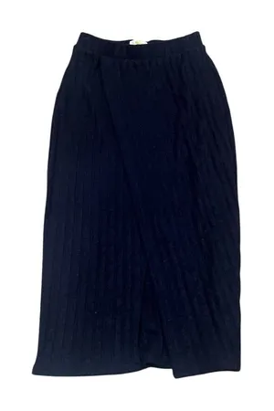 Maeve by Anthropologie Women's XS Blue Wrap Midi Skirt thumbnail 1