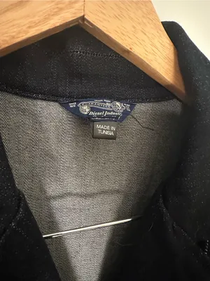 Diesel denim moto dress dark blue medium thumbnail 3