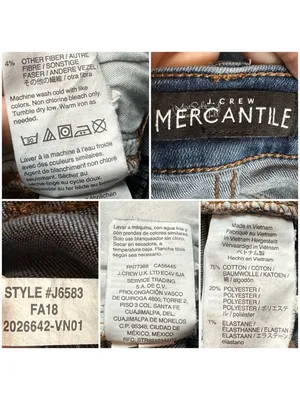 J. Crew Mercantile Button Fly Dark Wash Skinny Fit Denim Jeans Size 26 thumbnail 6