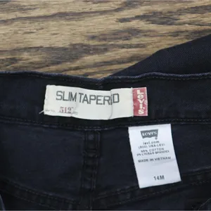 Levi's Womens Vintage Y2K 512 Slim Fit Tapered Leg Jeans Black Wash 14M thumbnail 6
