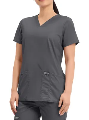 Cherokee Medical Women's Scrub Top V-Neck Modern Classic Fit with 3 Pockets, Ultra Soft and 2-Way Stretch Fabric thumbnail 1