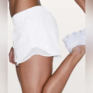 LULULEMON Hotty Hot Short II *Long 4" in White Sz. 8 thumbnail 5
