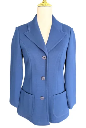 Vintage Pendleton Blue Pure Virgin Wool 3-Button Blazer Jacket USA‎ Made thumbnail 1