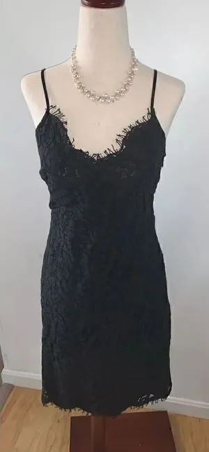 Michael Kors size 0 black lace dress thumbnail 1