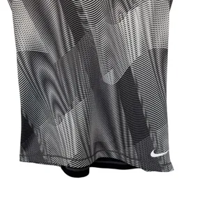 Nike Pro Dri-FIT Womens Racerback Tank Top Black Gray‎ Geometric Mesh Size M thumbnail 4
