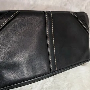 y2k COACH Black Leatherware Wristlet thumbnail 6