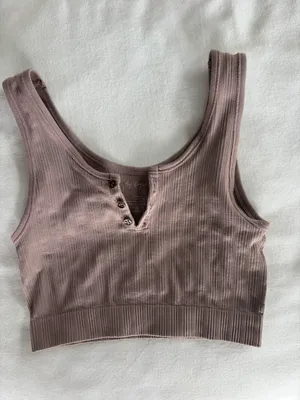 Brown Crop Top Size XS thumbnail 1