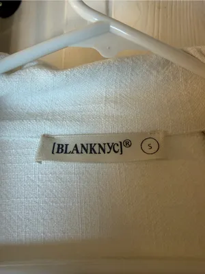 Blank NYC Cream Button-Front Bomber Jacket thumbnail 2