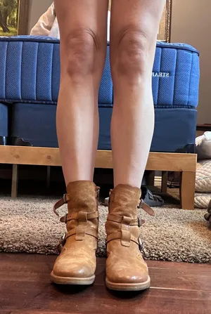 Tan, Suede Zarek Moto Boot, Size 37 thumbnail 11