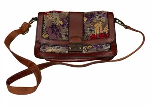 Fossil Reissue Floral Velvet Crossbody Bag Purse thumbnail 1