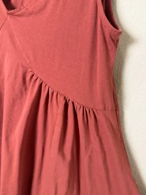 TikTok Famous Swing Dress Burnt Orange Baby Doll Size Small thumbnail 3