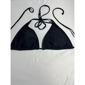 Salt + Cove Womens Black Multi-Way Triangle Bikini Top Swimwear Medium‎ NEW thumbnail 4