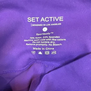 SET‎ Active Sportbody Leggings Purple Size Large thumbnail 5