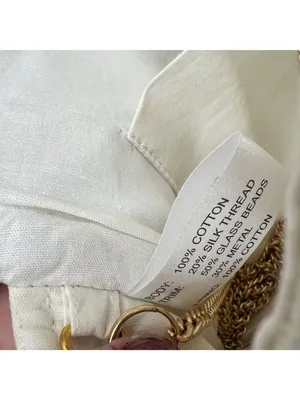 Francesca's Happily Ever After Beaded Wedding Crossbody Bag With Floral Embroidery thumbnail 13