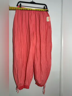 NWT! FP Movement by Free People Coral Wide-Leg Elastic-Waist Track Balloon Pants thumbnail 5