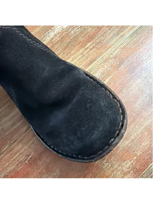 ⁠UGG Australia Y2K Surfcat 5158 Black Suede Side Lace Tall Shearling Boots Sz 5⁠ thumbnail 4