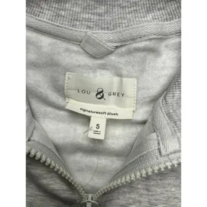 LOU & GREY‎ Signature Soft Plush Quarter Zip Pullover Sweatshirt Gray Size S new thumbnail 2